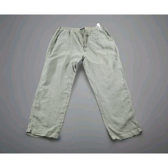 Todd Snyder Drawstring Linen Pants size XXL Green *Read* - Picture 1 of 16